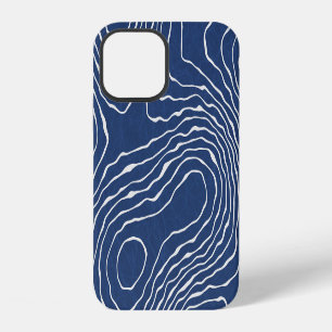 Funda Para iPhone 12 Impresión Orgánica Topográfica de Línea de la Tier