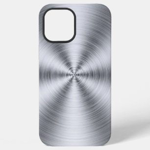 Funda Para iPhone 12 Pro Max Impresión Sunburst de acero inoxidable