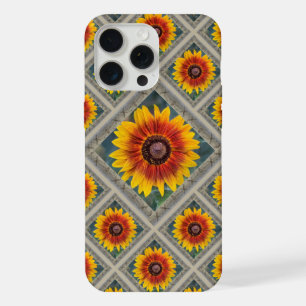 Impresionante estuche para iPhone con los girasole