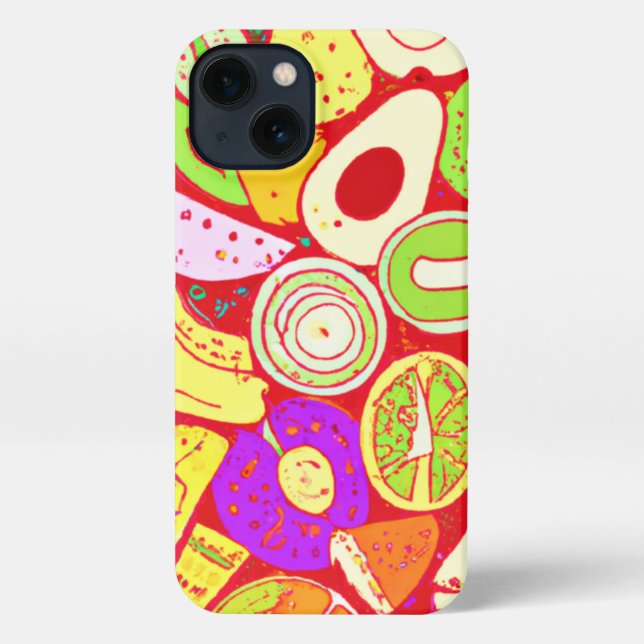 Funda Para iPhone Impresionantes mezclas de patrones de frutas. ¡Haz (Reverso )