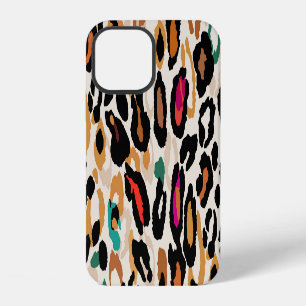 Funda Para iPhone 12 Impresiones de animales de leopardo vívidas