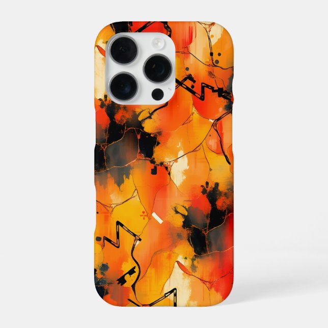 Funda Para iPhone Impresionismo abstracto  (Reverso)