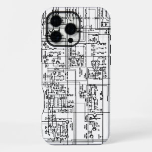 Funda Para iPhone 16 Pro Max Imprimir diagrama de circuito de placa de circuito