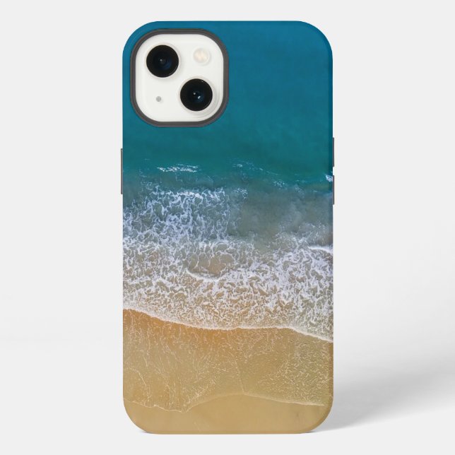 Funda Para iPhone Increíble, Cool, Mar Azul (Reverso )