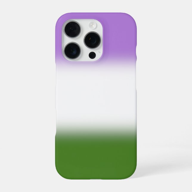 Funda Para iPhone Indicador de Orgullo de Género de Gradiente - Indi (Reverso)