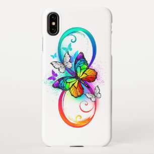Funda Para iPhone XS Max Infinidad brillante con la mariposa arcoiris