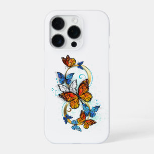 Funda Para iPhone 16 Pro Infinidad de Mariposas Monarca