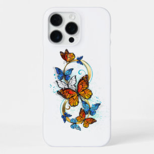 Funda Para iPhone 16 Pro Max Infinidad de Mariposas Monarca