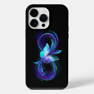 Funda Para iPhone 14 Pro Max Infinito Brillante con Mariposa Mágica