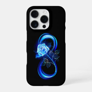 Funda Para iPhone 16 Pro Infinito brillante con rosa azul