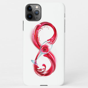 Funda Para iPhone 11Pro Max Infinito con vino Rojo