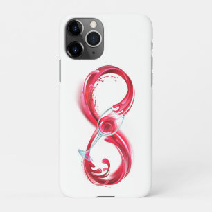 Funda Para iPhone 11Pro Infinito con vino Rojo