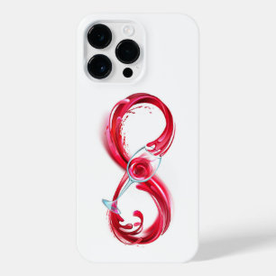 Funda Para iPhone 14 Pro Max Infinito con vino Rojo
