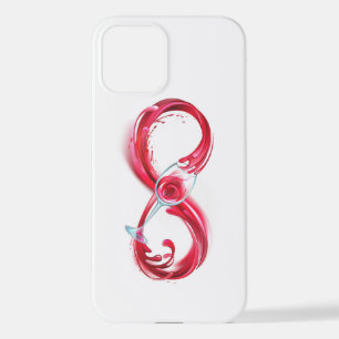 Funda Para iPhone 12 Infinito con vino Rojo