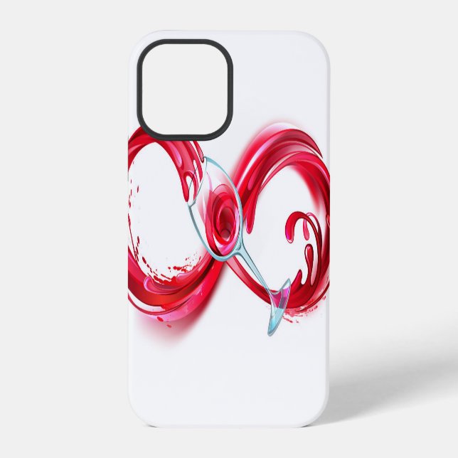 Funda Para iPhone Infinito con Vino Tinto (Reverso )