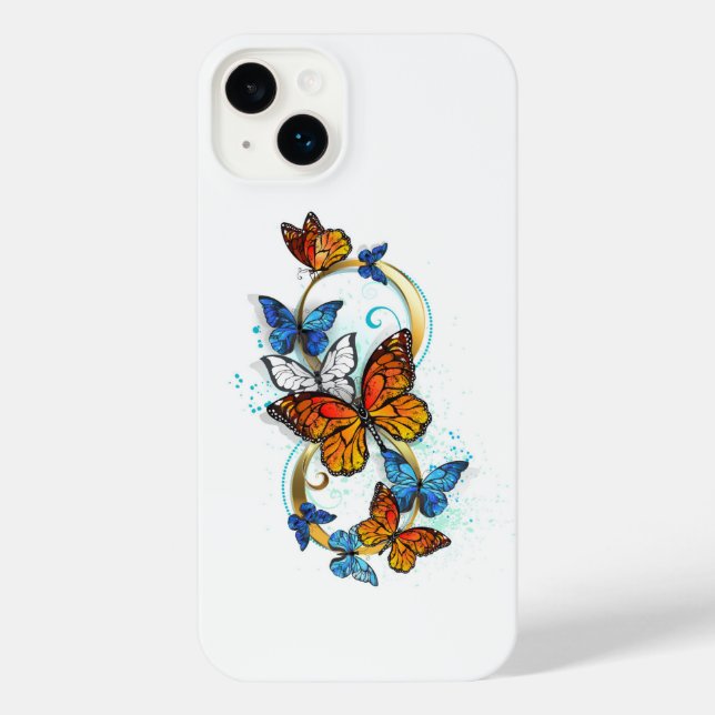 Funda Para iPhone Infinity of Monarch Butterflies (Reverso )