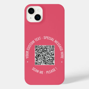 Funda Para iPhone 14 Plus Información de código QR Personalizado Mensajes es
