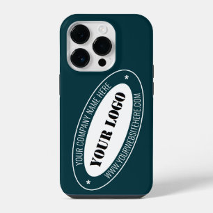 Funda Para iPhone 14 Pro Información de texto de logotipo de negocio person