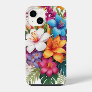 Funda Para iPhone 14 Inhibisco floral fresco