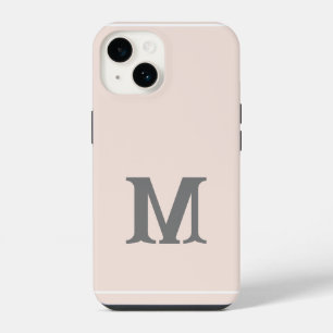 Funda Para iPhone 14 Inicial moderna simple monogramada