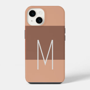 Funda Para iPhone 14 Inicial moderna simple monogramada