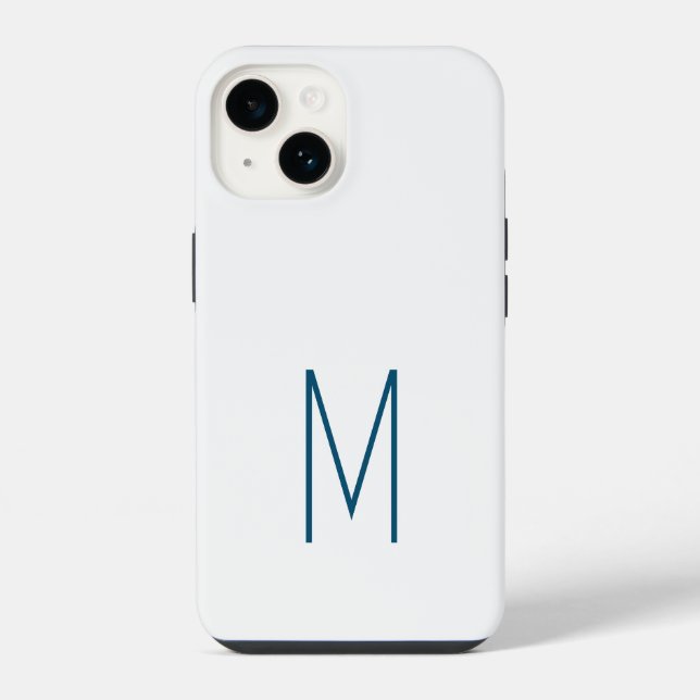 Funda Para iPhone Inicial moderna simple monogramada (Reverso )