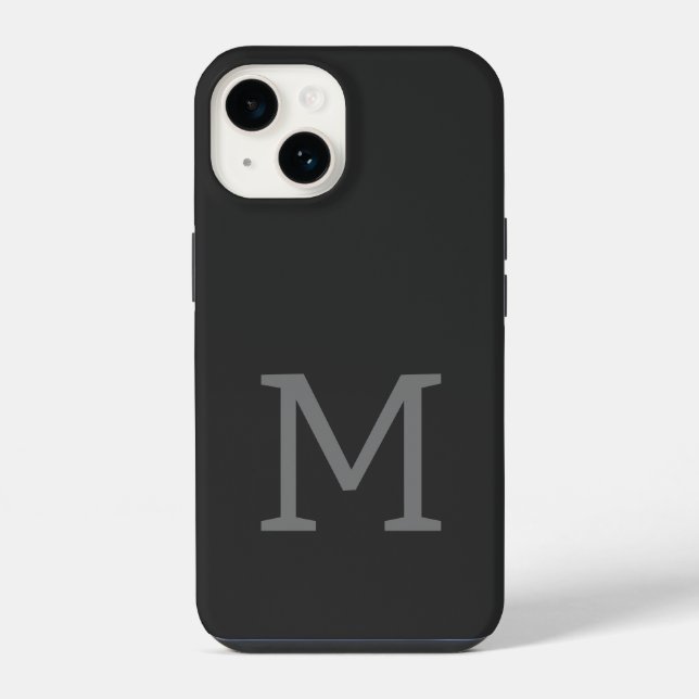 Funda Para iPhone Inicial moderna simple monogramada (Reverso )