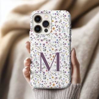 Inicial personalizada de dama de honor con flores