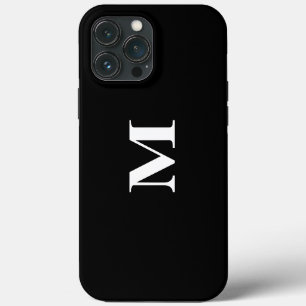 Funda Para iPhone 13 Pro Max Iniciales de monograma Nombre personalizado Regalo