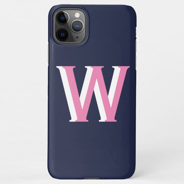 Funda Para iPhone Inicio de Navy Pink (Reverso)
