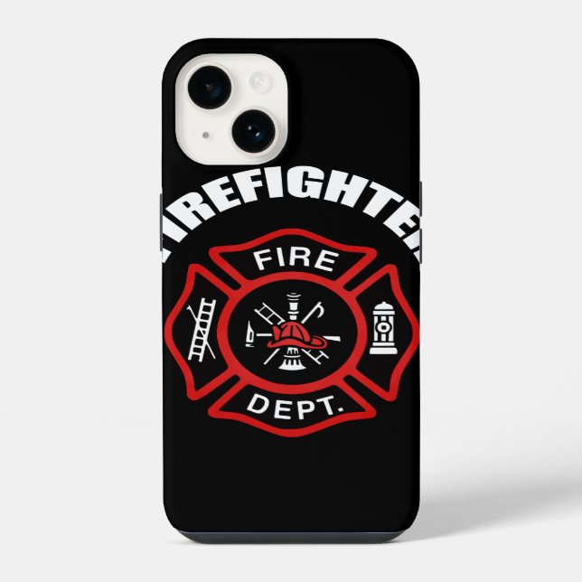 Funda Para iPhone Insignia de Bombero (Reverso )