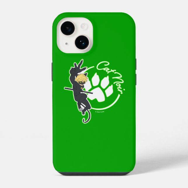 Funda Para iPhone Insígnia de Cat Noir (Reverso )