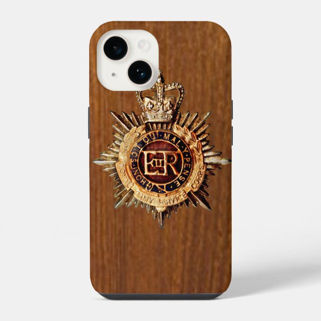 Funda Para iPhone Insígnia de gorra de oficial de policía británico  (Reverso )