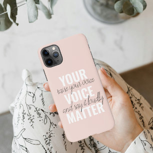 Funda Para iPhone 11Pro Max Inspiración en tu cita de motivación de Voice Matt