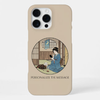 Funda Para iPhone 16 Pro Max Inspirado en Ukiyo-e – JAPÓN Dramático