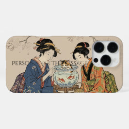 Funda Para iPhone 16 Pro Max Inspirado en Ukiyo-e – JAPÓN Dramático