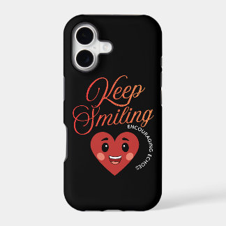 Funda para iPhone inspiradora Keep Smiling