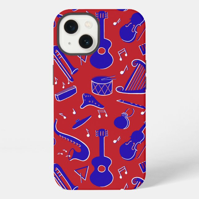 Funda Para iPhone Instrumentos Musicales (Reverso )