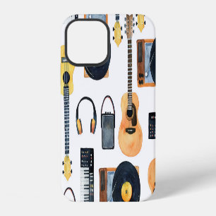 Funda Para iPhone 12 Instrumentos musicales: acuarela sin foco