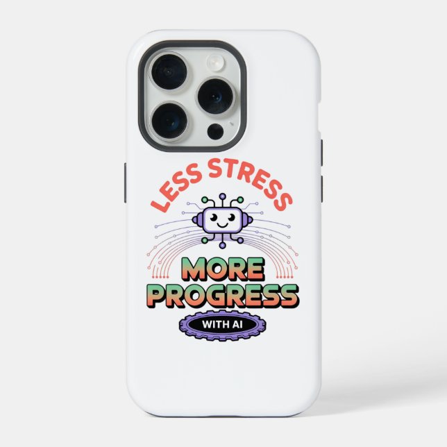 Funda Para iPhone Inteligencia Artificial Moda Robótica Camiseta Hom (Reverso )