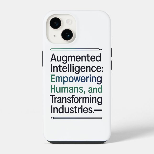 Funda Para iPhone Inteligencia Aumentada - Empoderando a los humanos (Reverso )