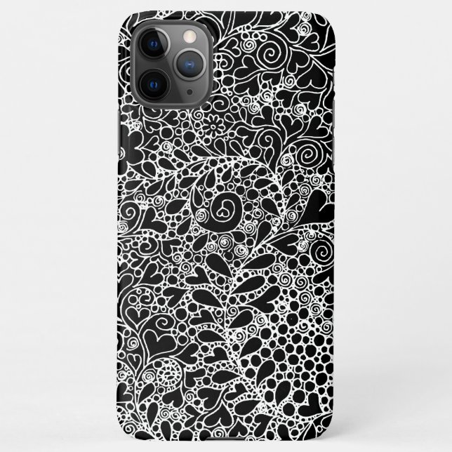 Funda Para iPhone Intricate Botanical Design Phone Case (Reverso)