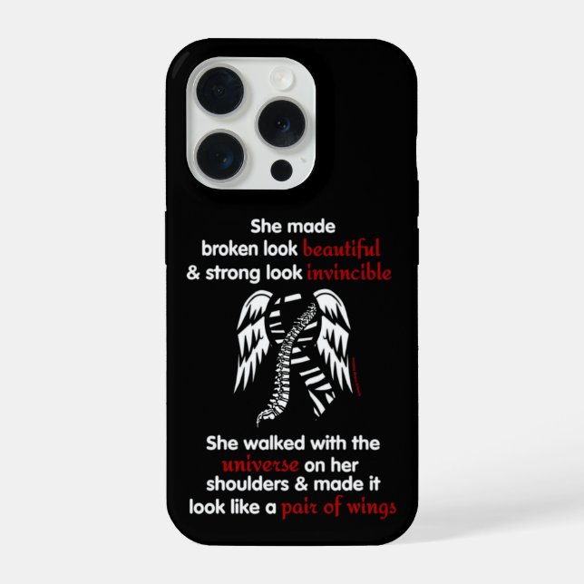Funda Para iPhone INVENCIBLE...Quiste de Tarlov (Reverso )