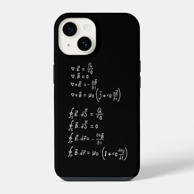 Funda Para iPhone Invitación de Pegatina de Physics Formula Square (Reverso )