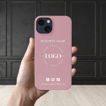 iP Minimalista con logotipo empresarial y medios s<br><div class="desc">Promociona tu negocio con este elegante estuche para iPhone,  que incluye el logotipo y el texto de los personalizados. Añade fácilmente tu logotipo haciendo clic en la opción "personalizar".</div>