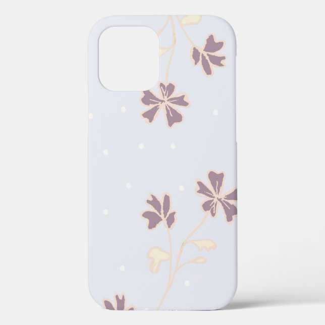 Funda para iPhone/iPad con diseño floral. (Reverso )