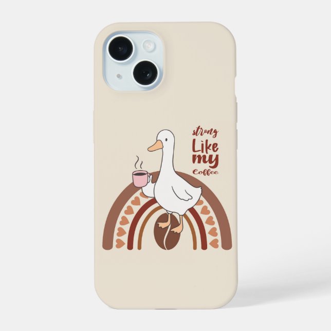 Funda para iPhone / iPad de café fuerte (Reverso )