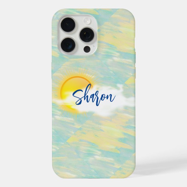 Funda para iPhone / iPad de color amarillo suave y (Reverso )