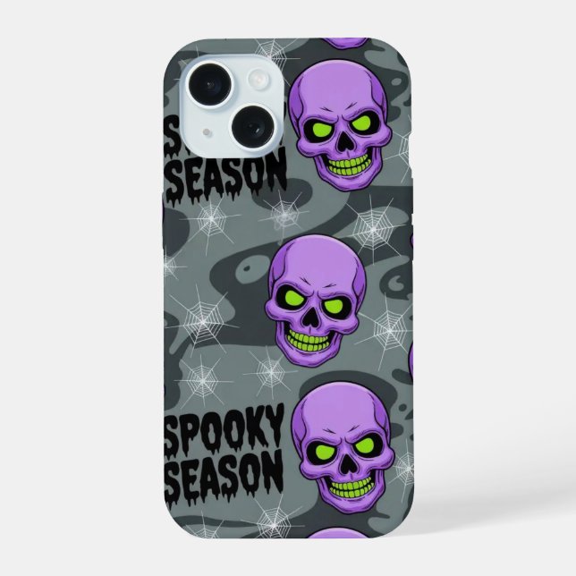 Funda para iPhone / iPad de cráneo de esqueleto es (Reverso )