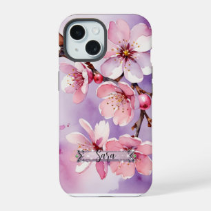 Funda para iPhone / iPad de flores de cerezo rosad
